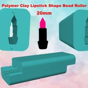 Polymer Clay LIPSTICK Shape Bead Roller